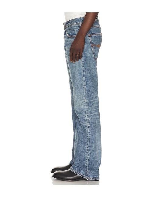 Nudie Jeans Blue Regular Alf Tracks Jeans for men