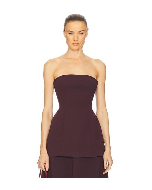 Helsa Purple Tunika-Oberteil The Heavy Crepe