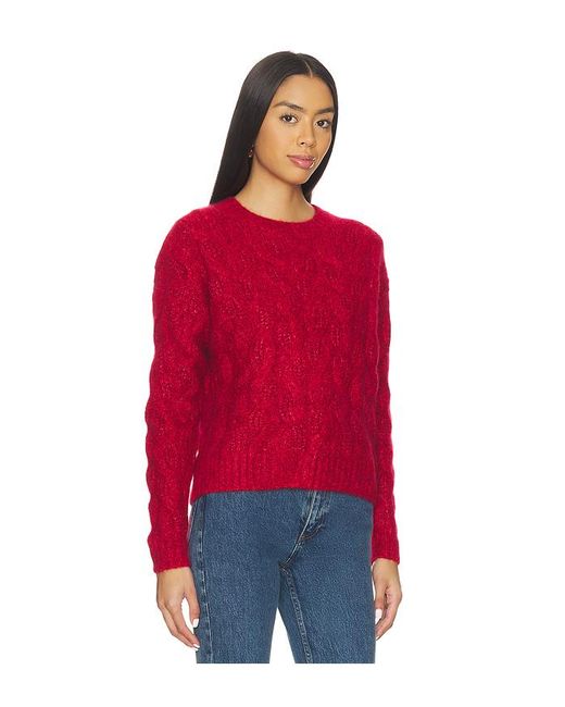 Autumn Cashmere Red Sweater Mit Rundhalsausschnitt