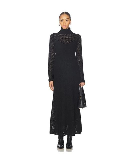 HATCH White The Luella Knit Pointelle Dress