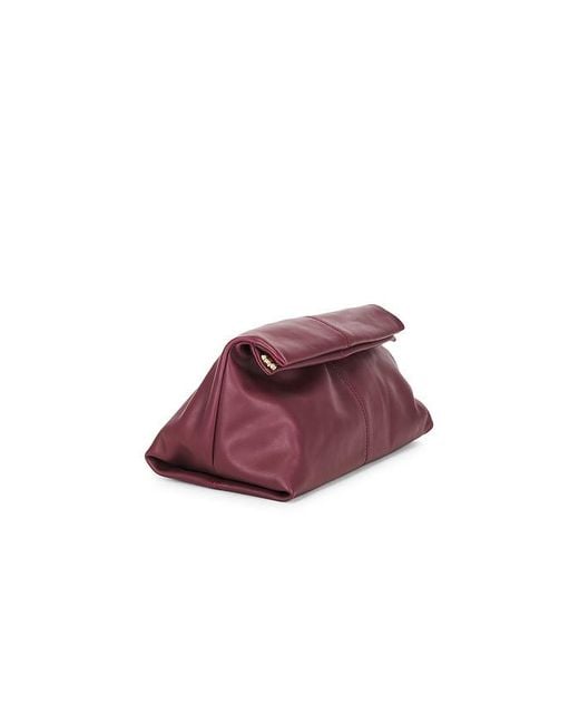 Flattered Red Clay Clutch