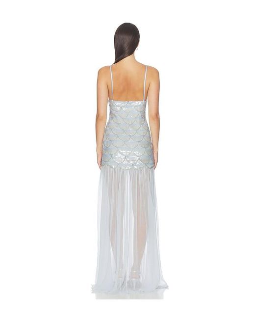 retroféte White Eileyn Embroidered Dress