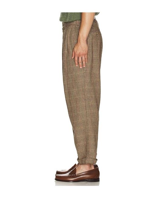 Pantalón Con Trabillas 2 En Color Marrón Talla (También En Xl) Beams Plus de hombre de color Natural