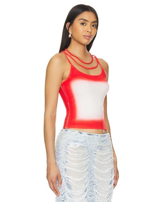 MARRKNULL Red Tank Top