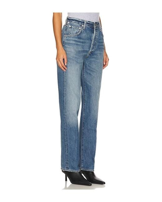 Citizens of Humanity Blue Baretta Relaxed Straight Jeans