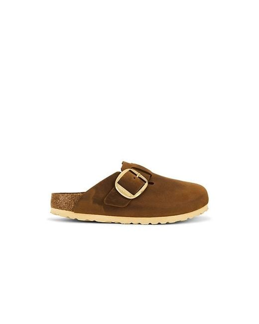 Birkenstock Brown Boston Big Buckle Clog