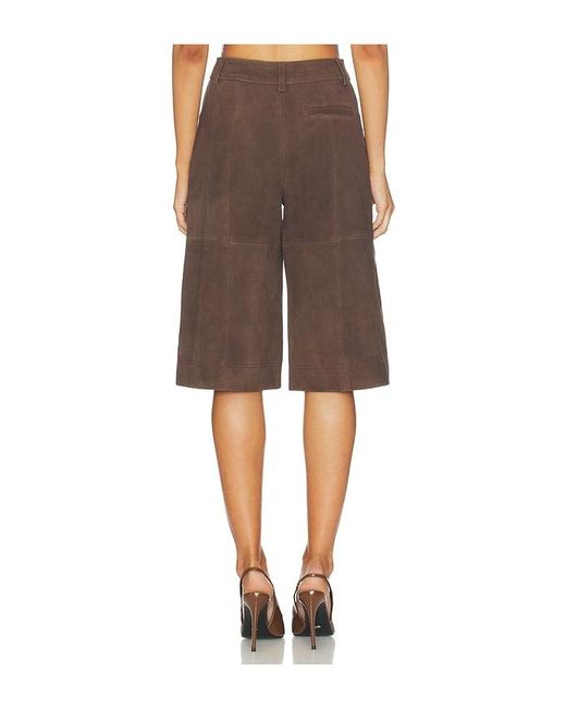 ALIGNE Brown Arden Suede Culotte
