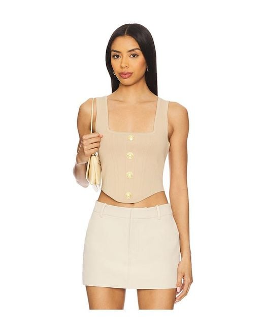 'Agence Top Con Cuello Cuadrado Saga En Color Bronce Talla (También En M) L'Agence de color Multicolor