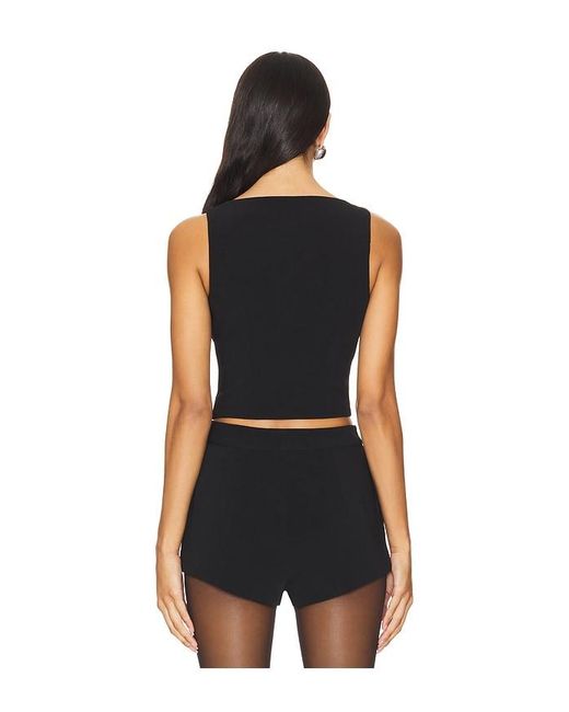 MAJORELLE Black Hadlee Top