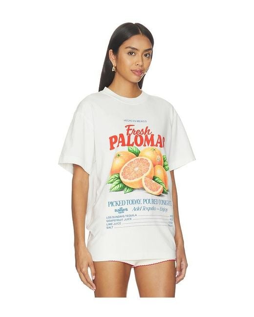 Los Sundays Gray The Market Tee for men