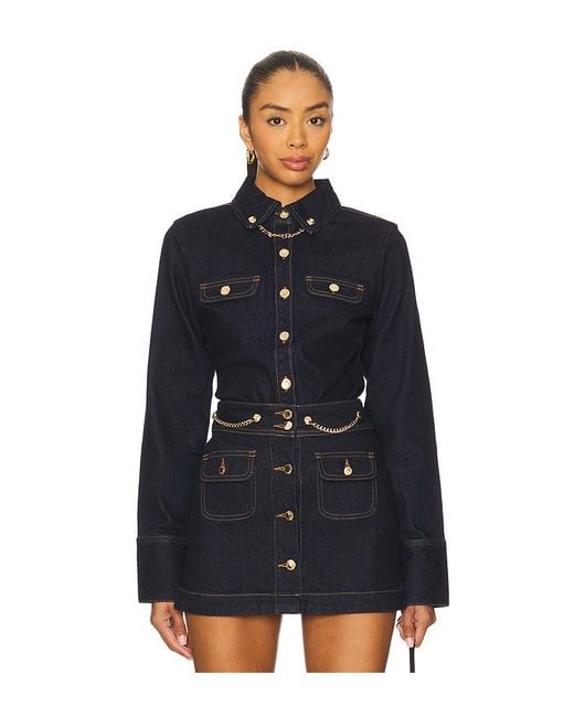 retroféte Blue Hemd Jorun