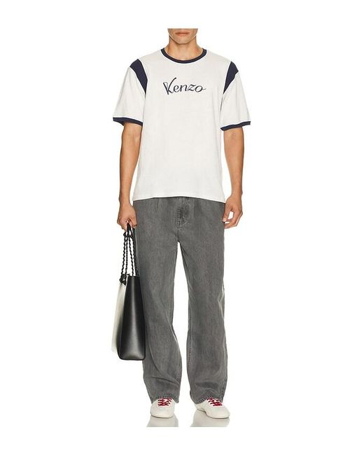 KENZO White Varsity Classic T-Shirt for men