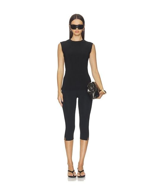 Norma Kamali Black X Lifestyle Sleeveless Top