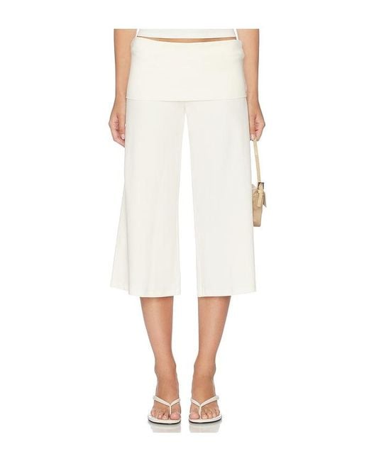 Oddli White Cropped Gaucho