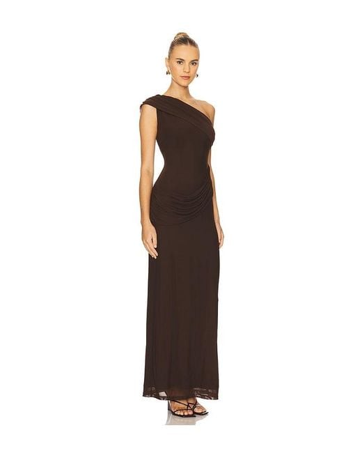 superdown Brown Fleur Maxi Dress