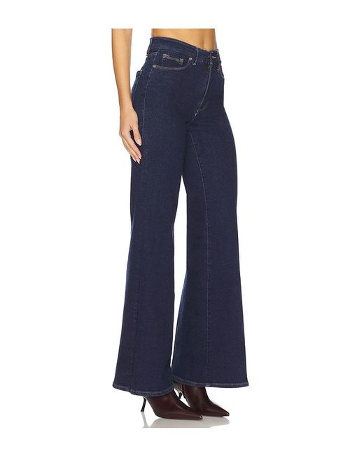 GOOD AMERICAN Blue Good Waist Palazzo Jeans