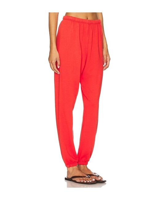PERFECTWHITETEE Red French Terry Easy Sweatpant