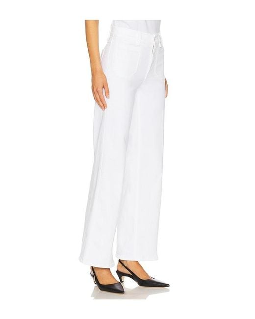 FRAME White Le Slim Palazzo Modernist Pocket Jeans