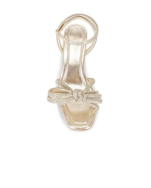 Loeffler Randall White Mikel Mid Heel Bow Sandal