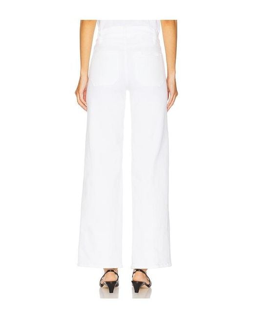 FRAME White Le Slim Palazzo Modernist Pocket Jeans