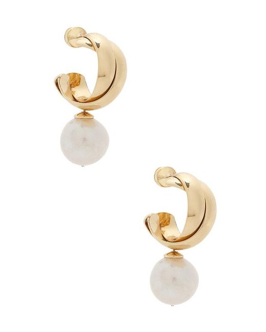 Shashi Metallic Ross Pearl Earring