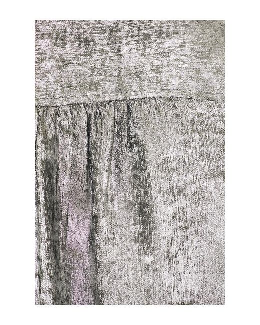FRAME Gray The Shiny Gillian Blouse