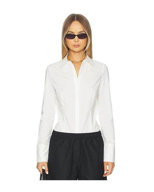 St. Agni White Classic Shirt Bodysuit