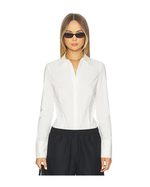 St. Agni White Classic Shirt Bodysuit