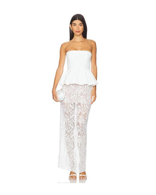 Amanda Uprichard White X Revolve Cherise Dress