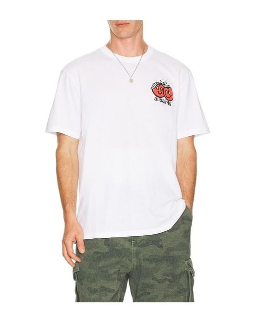 AllSaints White Mutal Tee for men