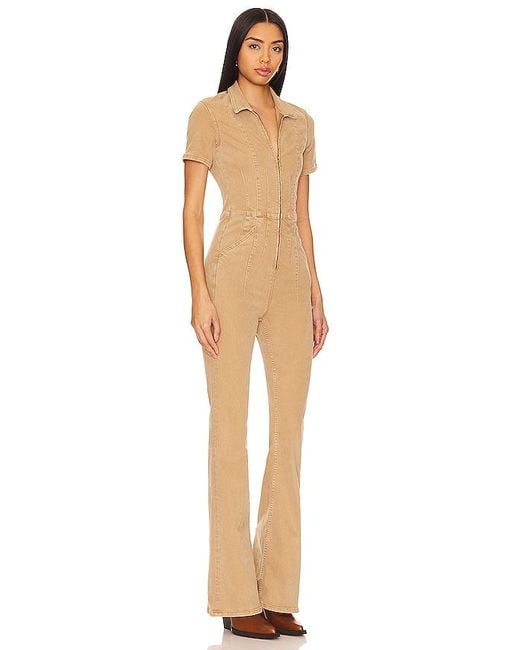 Free People Natural X We The Free Jayde Flare Jumpsuit