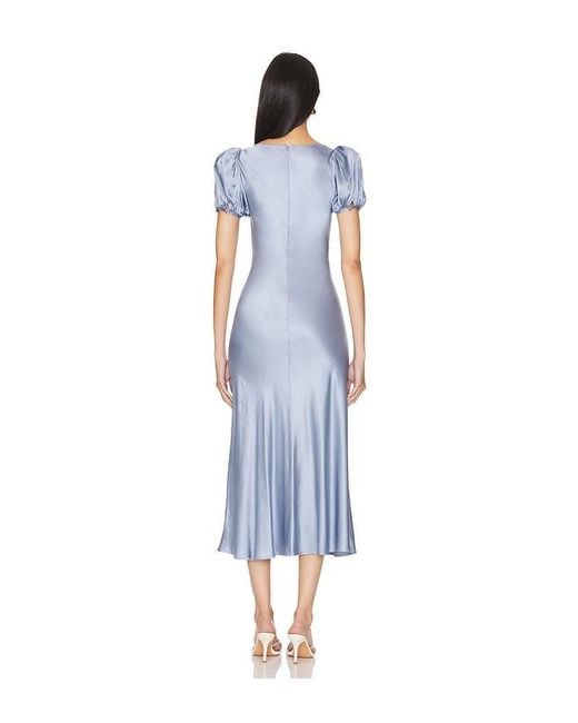 LPA Blue Celeste Midi Dress