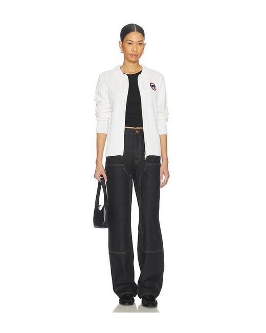 Terez White X Revolve Chicago Cubs Zip Knit Cardigan
