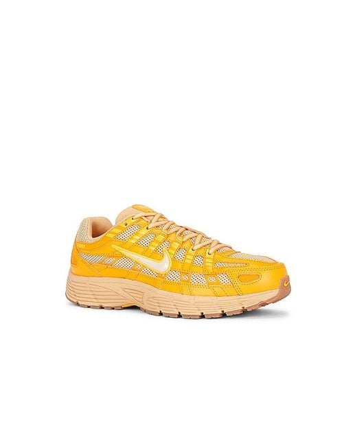 Nike Yellow P-6000 Sneaker for men