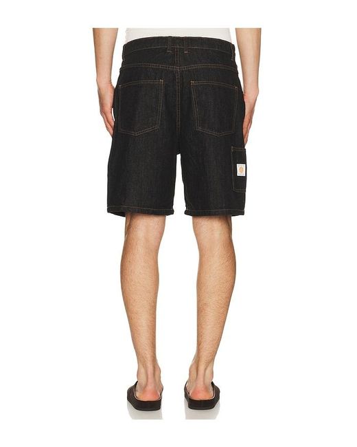 Rhythm Black Toby Denim Short for men