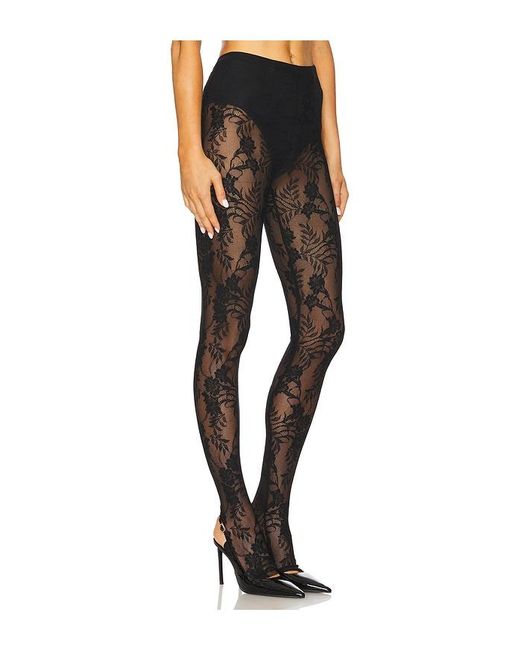 Norma Kamali Black Legging With Footie