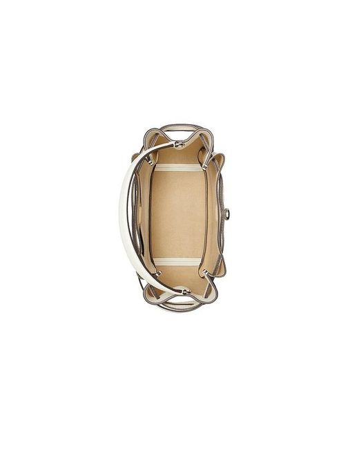 Tory Burch White Romy Bucket Bag