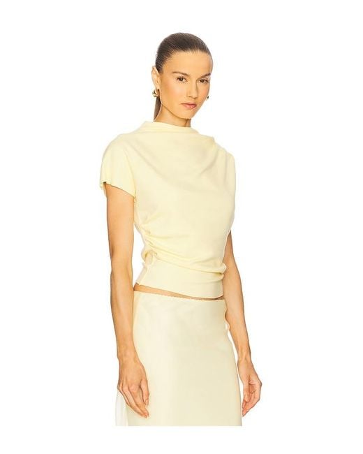 Line & Dot Natural X Revolve Walker Draped Top