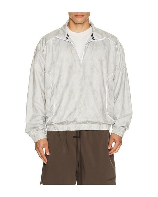 Devereux Golf White The Piped Quarter Zip for men