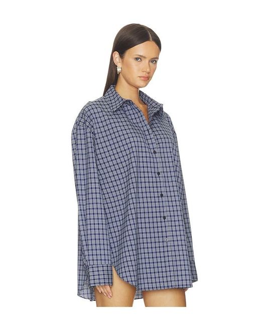 Nakedvice Blue The Pax Check Shirt