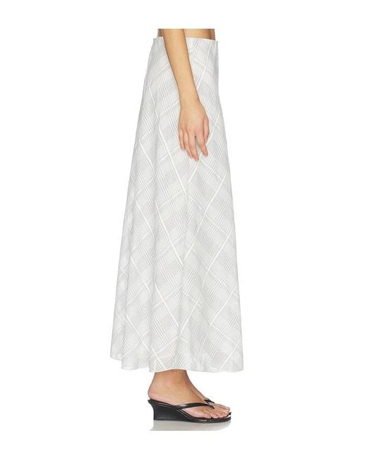 Rag & Bone White Wren Plaid Skirt