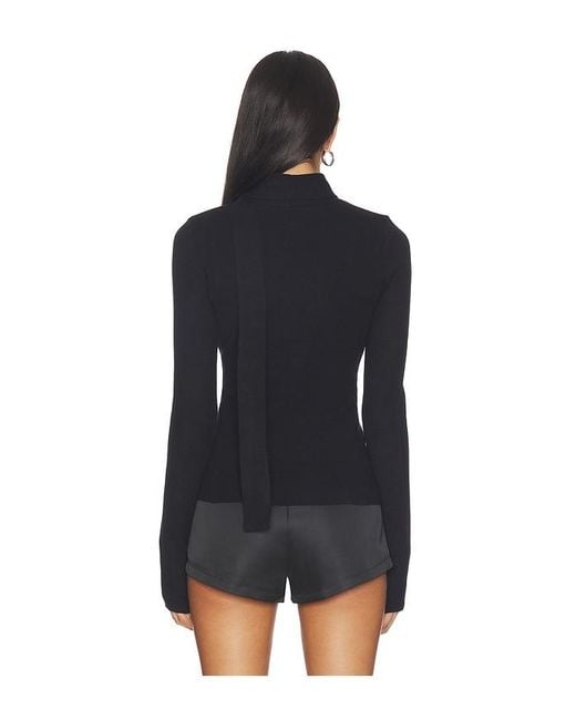 superdown Black Gracen Scarf Sweater