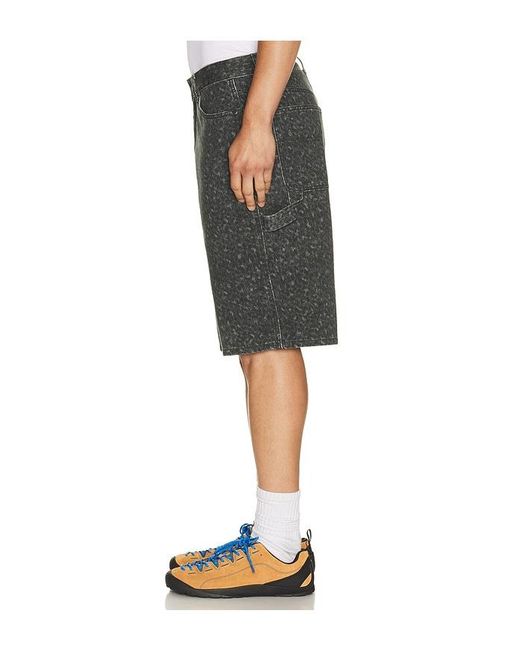 Thisisneverthat Gray Relaxed Painter Short for men