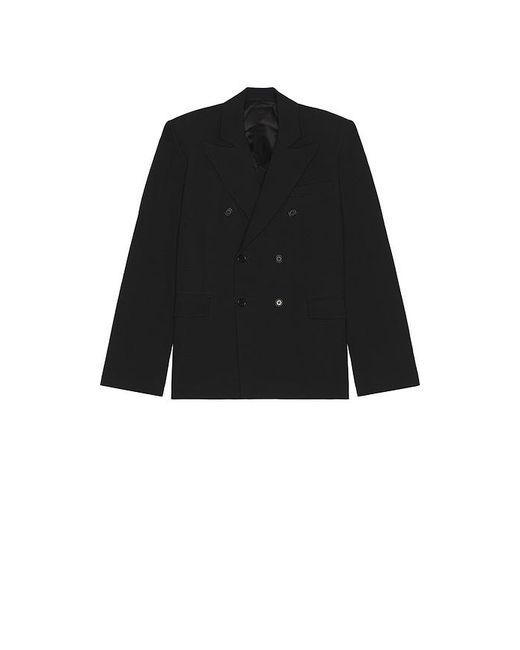 Palmes Black Double Breasted Blazer for men