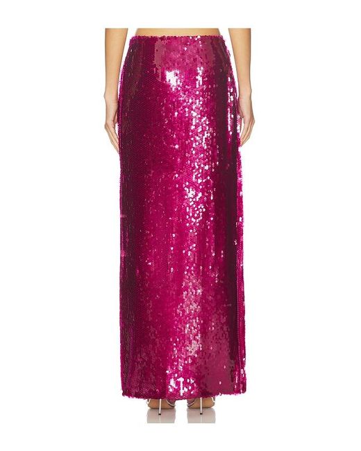MOTHER OF ALL Red Mela Sequins Skirt
