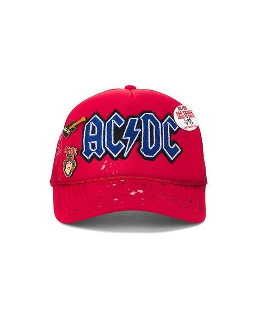 MadeWorn Red Ac/Dc Hat for men