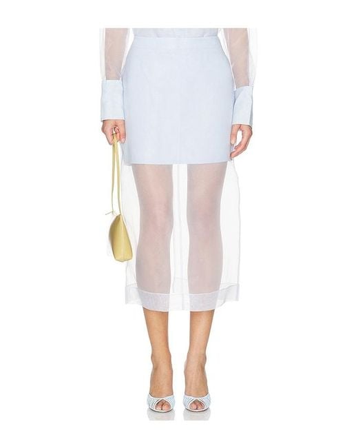 Jonathan Simkhai White Dana Midi Skirt