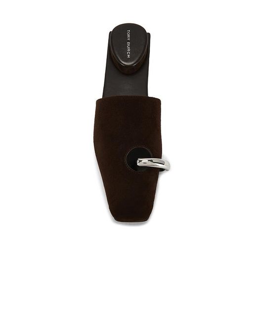 Tory Burch Black Pierced Mule