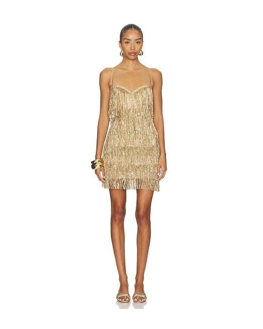 MAJORELLE Natural Samara Mini Dress