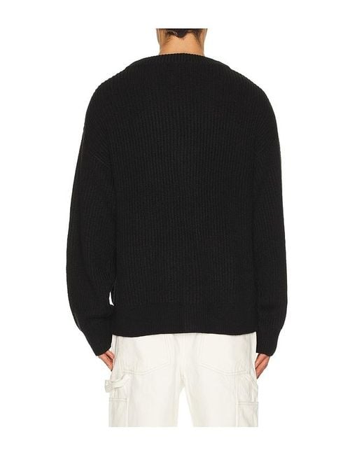 Ryoko Rain Black Butterfly Knitted Cardigan for men